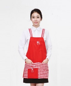 SAP-055 체크 배색 앞치마