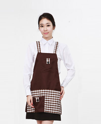 SAP-056 체크 배색 앞치마