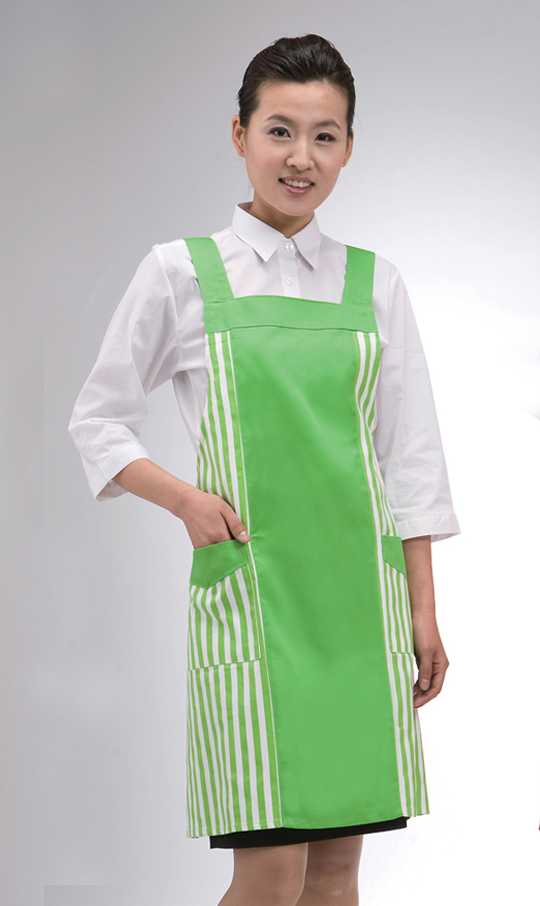 SAP-09 옆줄무늬 배색 앞치마