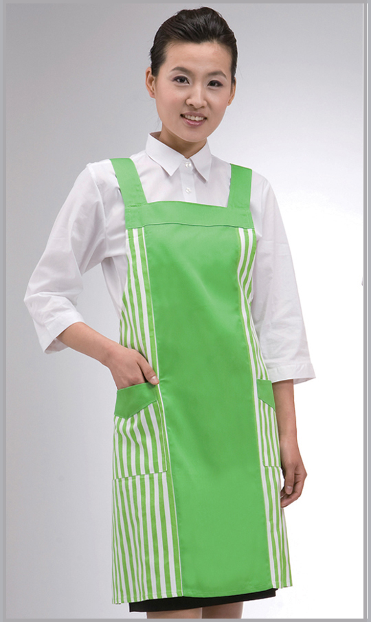 SAP-09 옆줄무늬 배색 앞치마