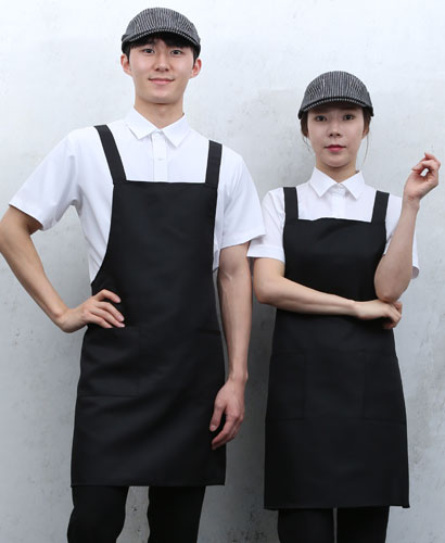 SAP-126 검정 뒤X형 앞치마