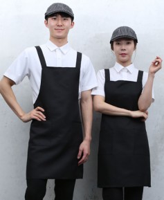 SAP-126 검정 뒤X형 앞치마