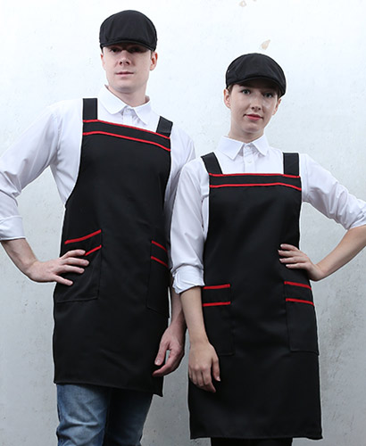 SAP-19 넉넉한 사이즈 검정 띠 앞치마