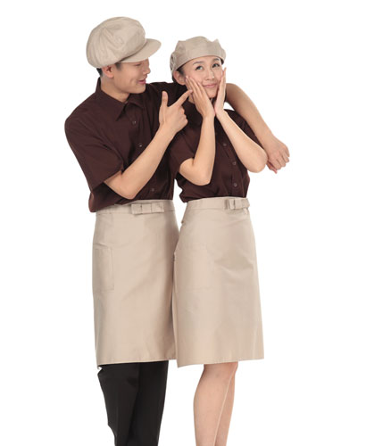 SAP-232 베이지 허리중 앞치마