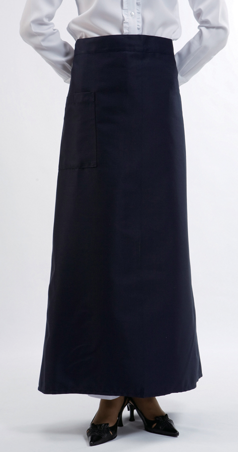 SAP-256 곤색 롱허리앞치마