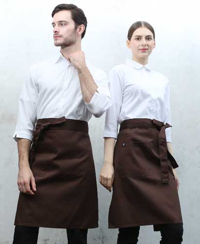 SAP-302 갈색 허리중 앞치마