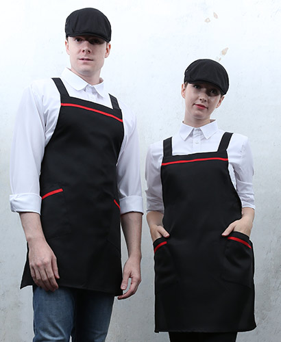 SAP-542 검정 적색띠 앞치마