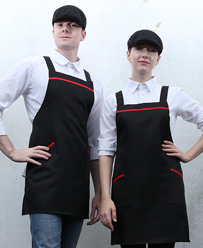 SAP-542 검정 적색띠 앞치마