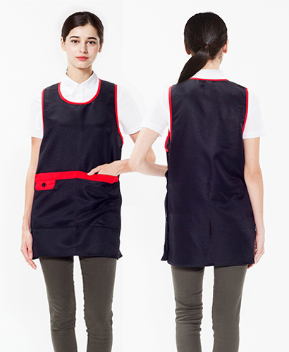 SAP-623 검정배색 단추 원피스