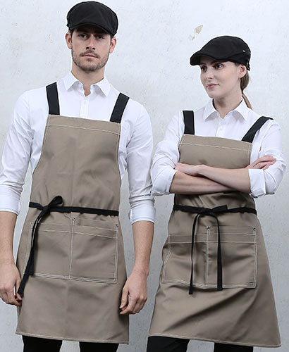 SAP-634 연카키 X형 옥스퍼드 앞치마