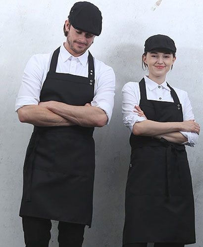 SAP-805 검정 카페 스넵앞치마