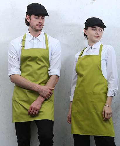 SAP-910 면혼방 파스텔연두 목걸이