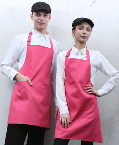 SAP-910 면혼방 핑크 목걸이 앞치마