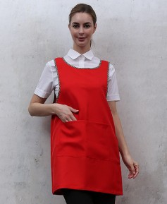 SAP-931 적색원피스 체크바이어스