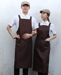 SAP-960 갈색(롱)카페 앞치마