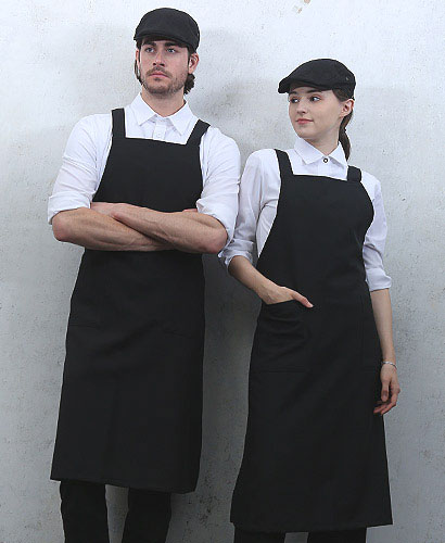 SAP-960 검정(롱)카페 앞치마