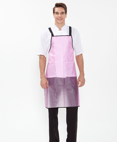 SAP-98 핑크 대/중 우레탄반투명 방수앞치마