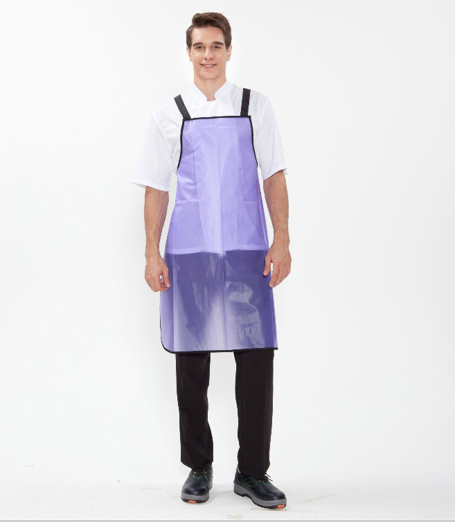SAP-98 보라색 대/중 우레탄반투명 방수앞치마