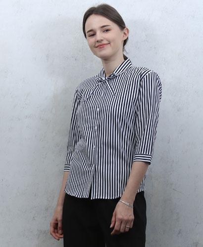 SB-116 곤색줄지끈리본 칠부