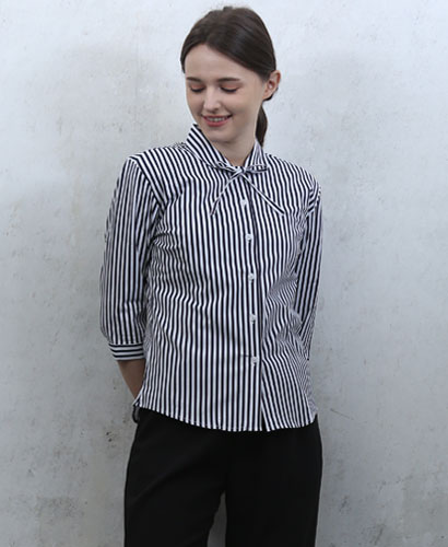 SB-116 곤색줄지끈리본 칠부