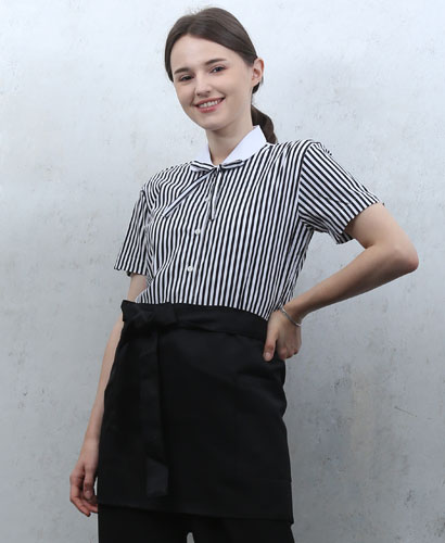 SB-127 검정줄지백색카라 반팔