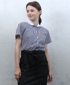 SB-128 곤색줄지백색카라 반팔