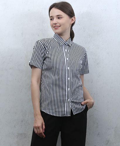 SB-136 검정줄 긴팔/반팔 리본탈부착형