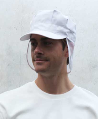 SC-137 백색 귀망사 위생모자 ㅡㅡㅡ(뒤찍찍이조절)