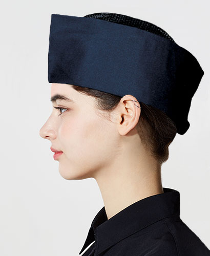 SC-2 곤색 위망사 일자모자