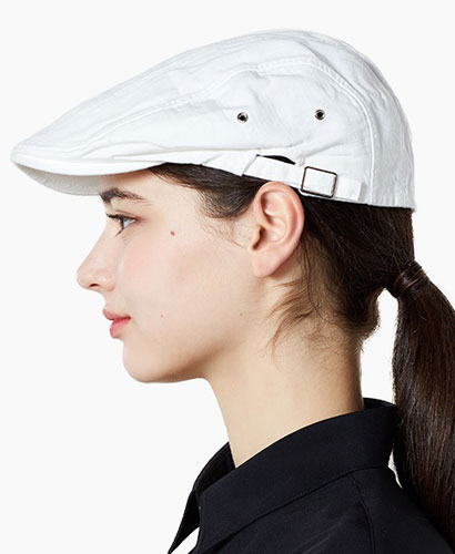 SC-548 화이트 조절끈 헌팅캡