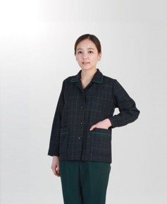 SCL-38 체크 초록띠 긴팔