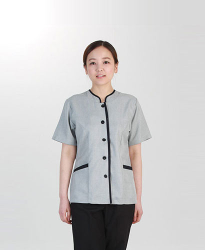 SCL-46 회색 차이나배색 반팔