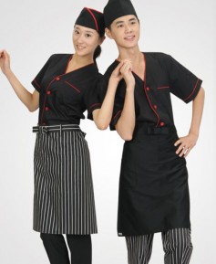 SCO-770 검정 V넥 조리복 반팔