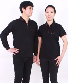 ▶ST-3 33 긴팔/반팔 기능성 엠보 지퍼 스티치◀ 검정