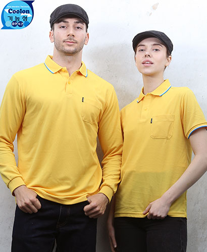 ▶ST-11 노랑 기능성 단체복◀ㅡㅡㅡ(주머니있음)