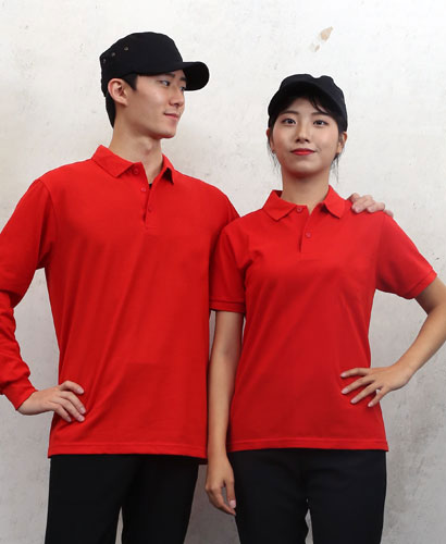 ▶ST-54 긴팔/반팔((고급))폴로티셔츠 순면◀ㅡㅡ적색