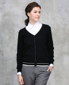 SG-60 검정 백스테치 가디건 (여성용)