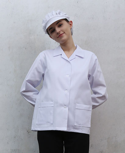 SHA-29 여성 기본위생복 소매단추형