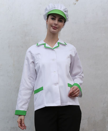 SHA-32 연두배색 포인트 위생복