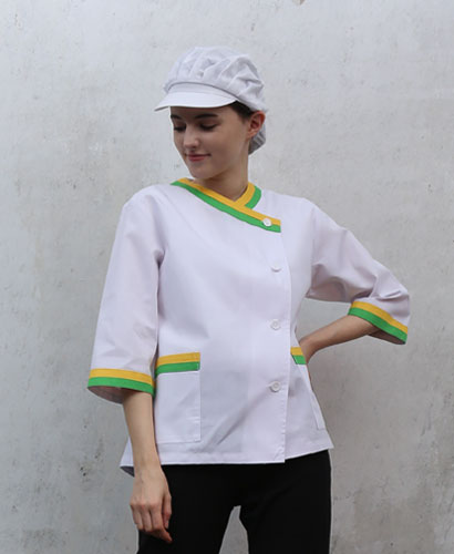 SHA-46 칠부 노랑연두  이중라운드ㅡㅡ 30수