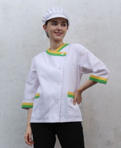 SHA-46 칠부 노랑연두  이중라운드ㅡㅡ 30수