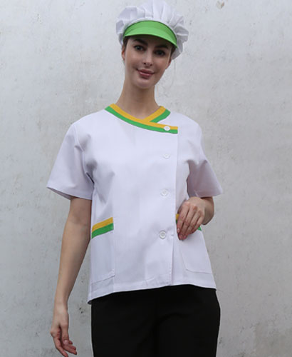 SHA-62 연두노랑 이중배색 반팔