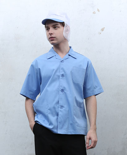 SHA-67 하늘 단색 베이직 반팔