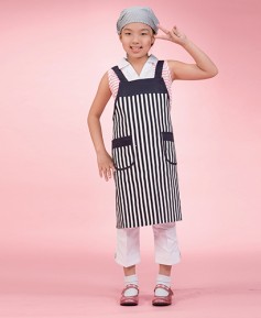 SK-14 곤색줄지앞치마