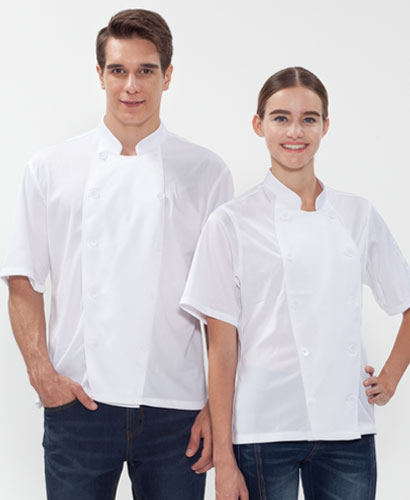 SKO-126 반팔 화이트 올 기능성쿡복