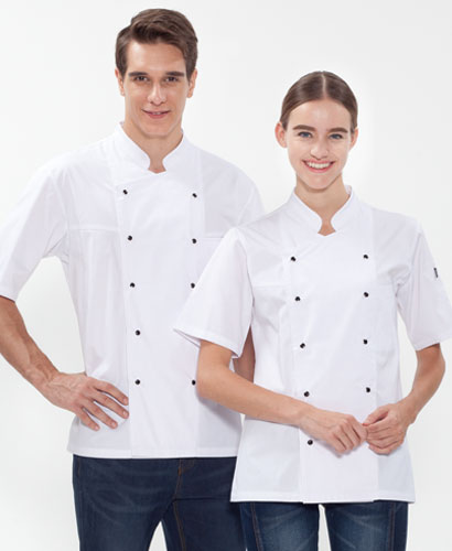 SKO-134 반팔 백색 더블단추 스넵