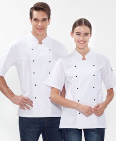 SKO-134 반팔 백색 더블단추 스넵