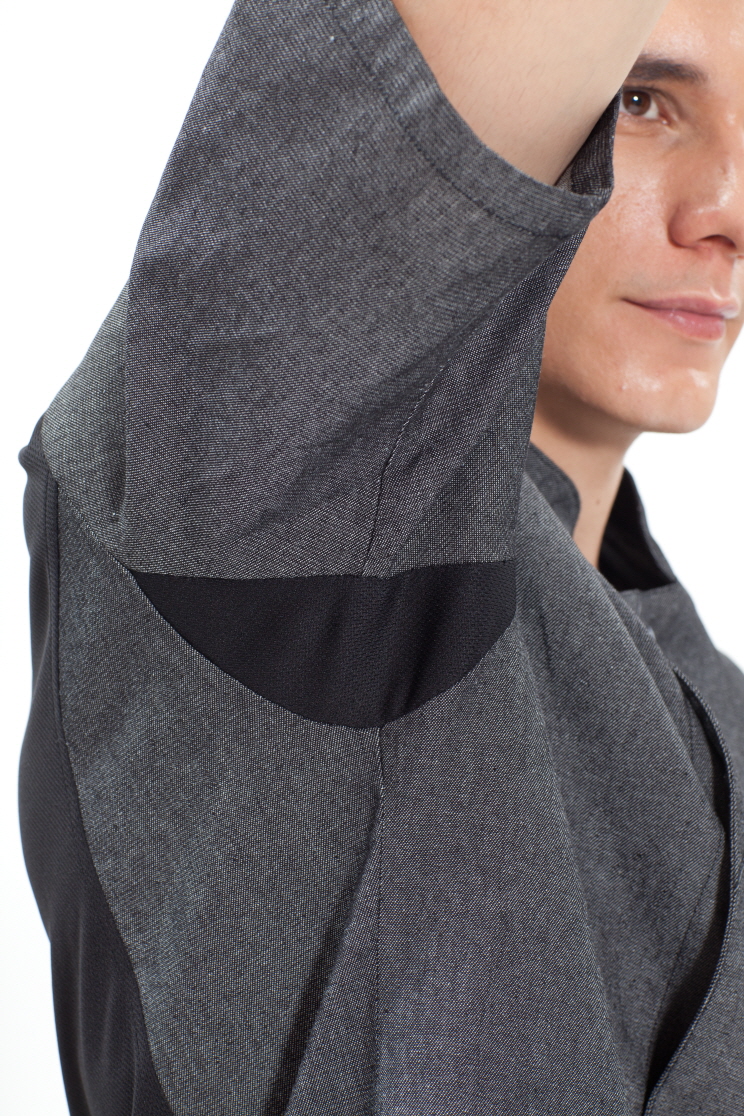 SKO-140 반팔 회색데님