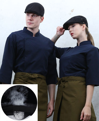 KO-200-2  칠부 네이비 매트 스넵버튼ㅡㅡㅡ★  생활방수 (기능성원단)