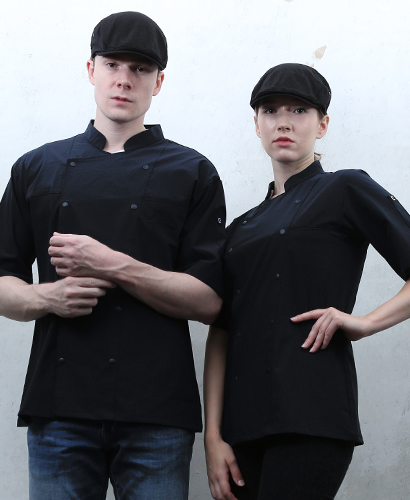 SKO-210-1 반팔 블랙 매트 더블단추ㅡㅡㅡ★ 생활방수 (기능성원단)